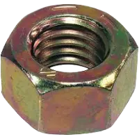 Hex Nut Grade 8 Zinc Yellow